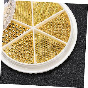 Бисера для ногтей FRCOLOR 6 наборов Металл Подходит для маникюра и дизайна ногтей Из нержавеющей стали synthetic.ua - Фото 1