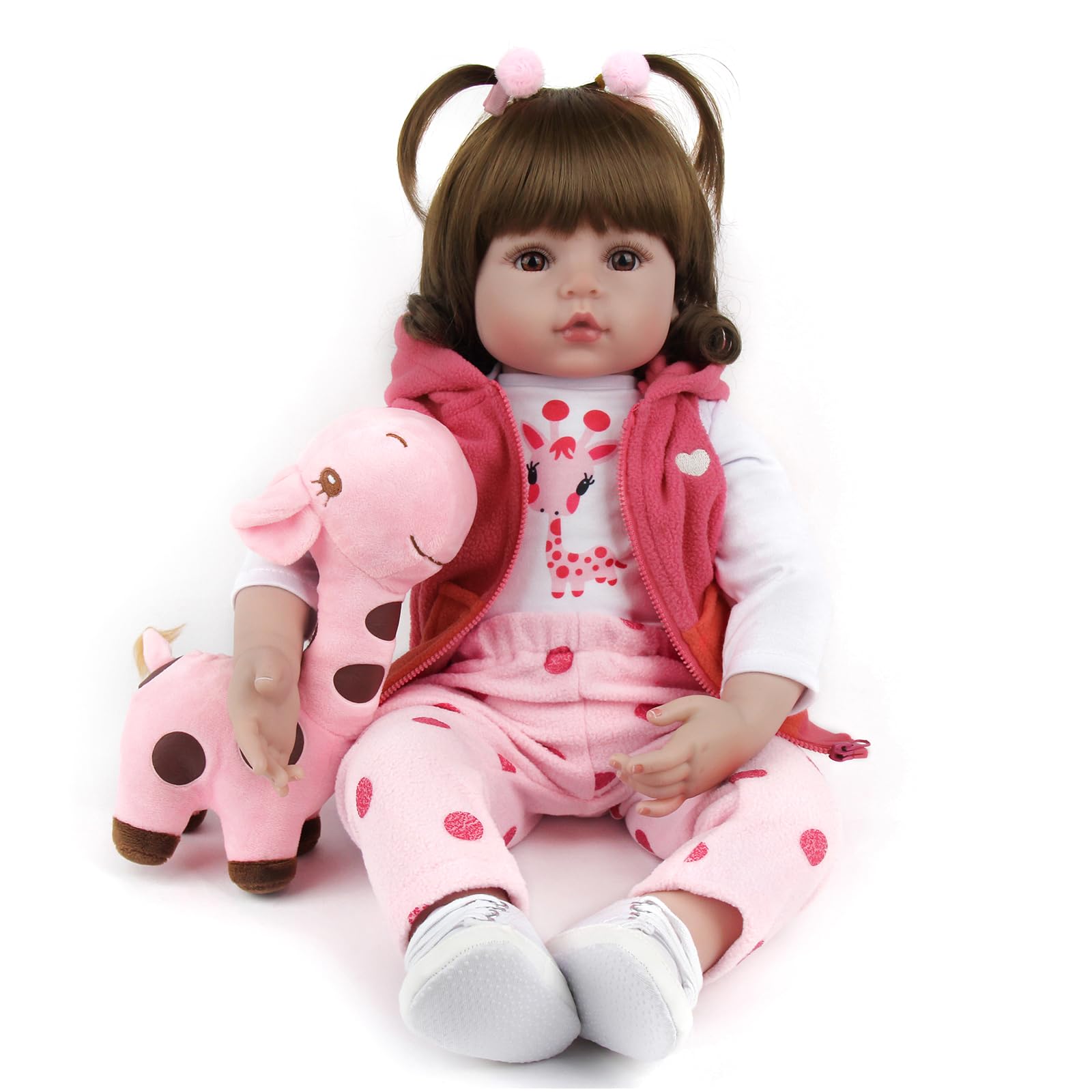 Кукла TYRUGD 20 Inch 50 cm Reborn Baby Doll Девочка Как Настоящий Ребёнок Мягкий Силиконовый Виниловый Реалистичная Ручная Работа Для Детей Подарок, фото №3