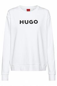 Женский Свитшот HUGO The Sweater с контрастным цветным логотипом из хлопка synthetic.ua - Фото 1