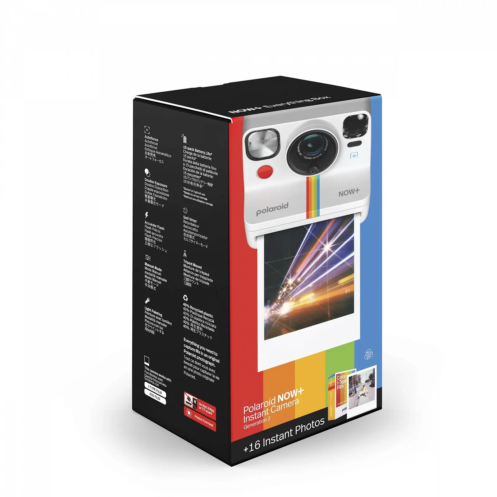 Набор с фотокамерой мгновенной печати Polaroid Now+ Generation 2 White с Bluetooth и пленкой (16 фото), фото №7