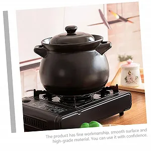 Каструля керамічна Sosoport Mini Чорна synthetic.ua - Фото 1