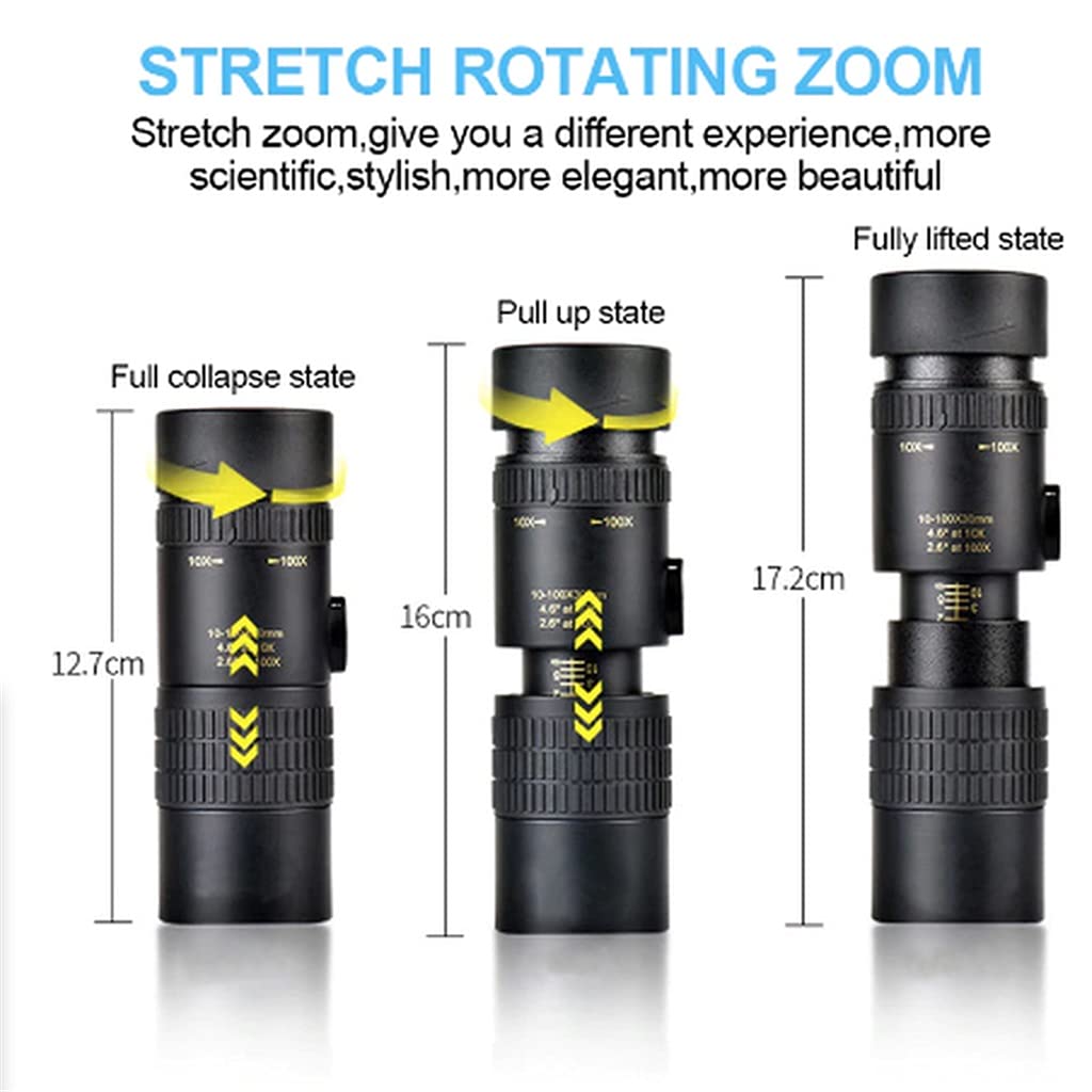 Труба Super Telephoto Zoom 4K 10-300x40mm з призмою для пляжного відпочинку, подорожей та занять спортом на свіжому повітрі, фото №3