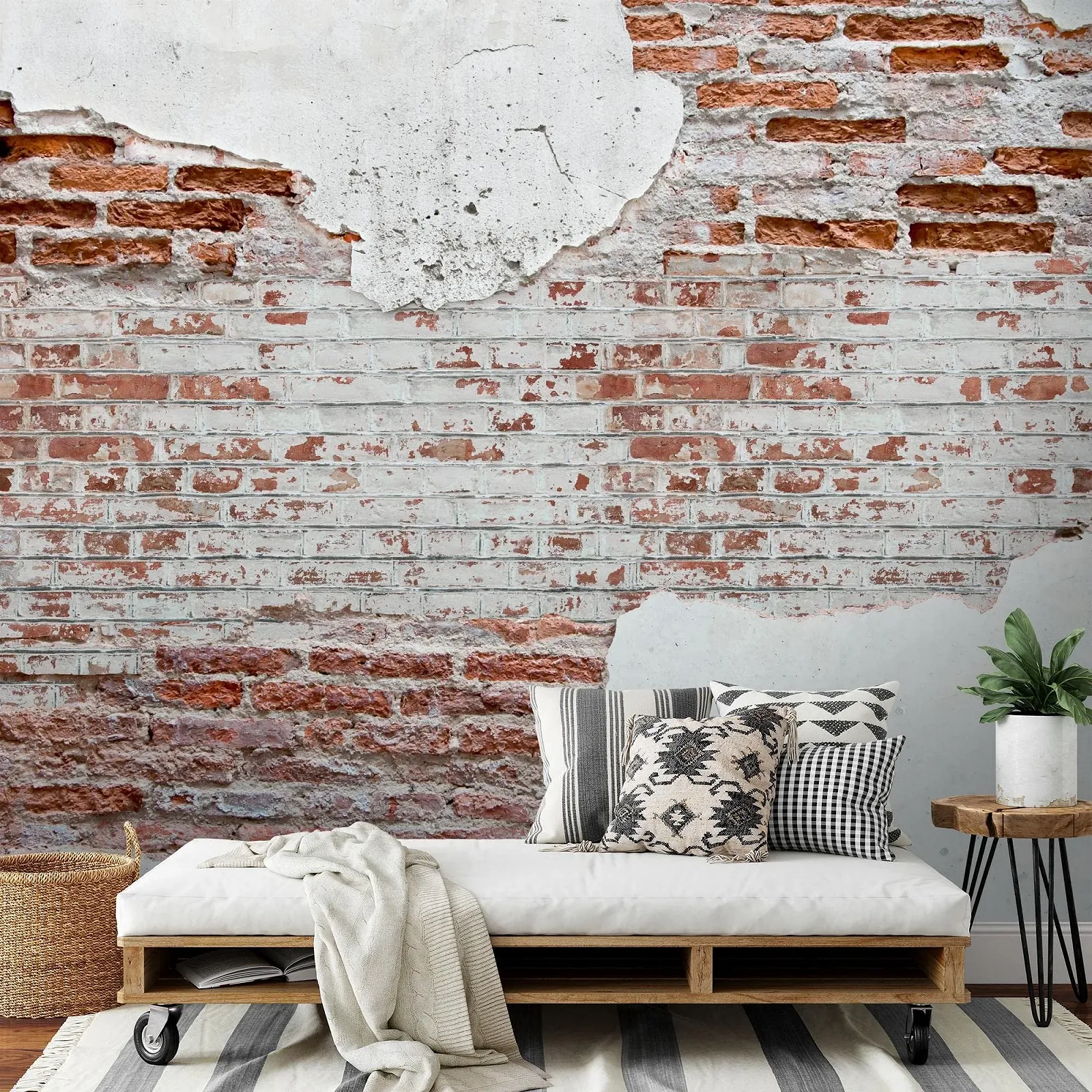 Фотообои Runa Art Stone Wall 9083011a 352 x 250 см XXL White Brown, фото №7