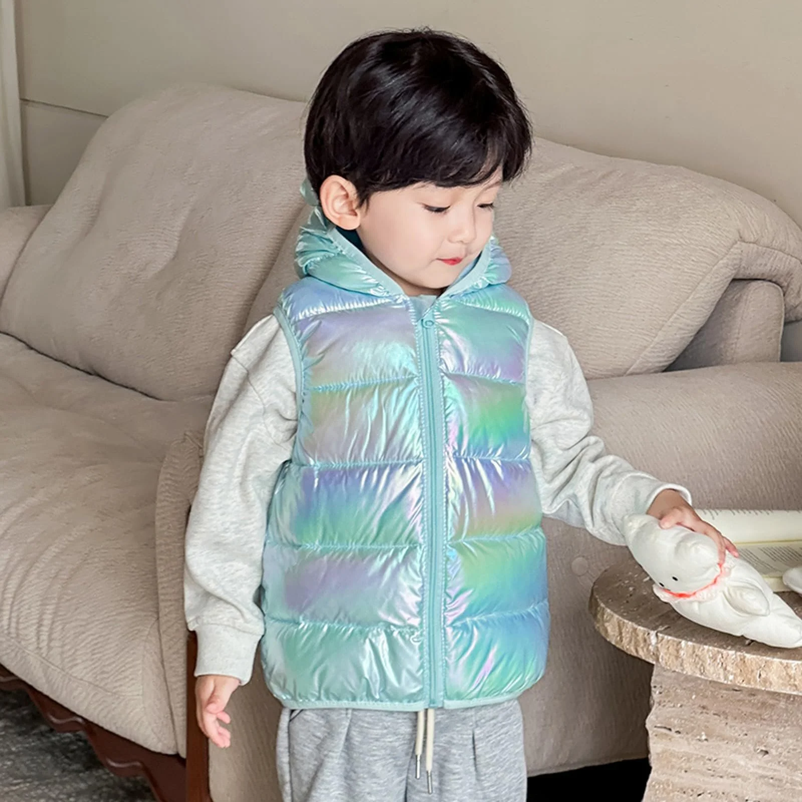 Дитячий теплий жилет Generisch для дівчаток і хлопчиків, фото №5