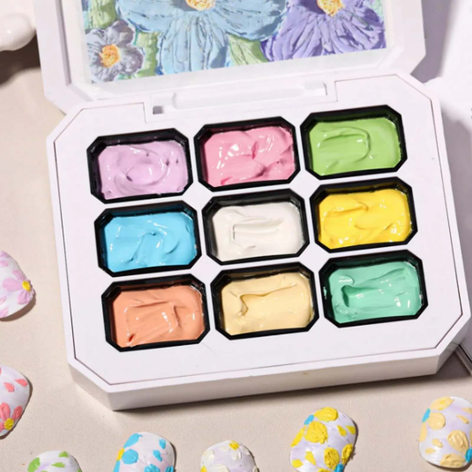 Гель Mal Набор из 9 цветов Radiant для моделирования, рисования, маникюра, фото №9 Гель Mal Набор из 9 цветов Radiant для моделирования, рисования, маникюра, фото №9