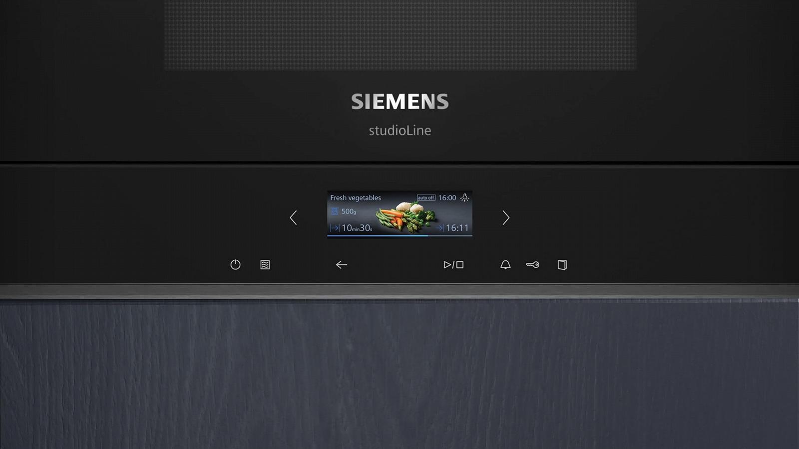 Вбудована мікрохвильова піч Siemens iQ700 BF722L1B1 cookControl7 Автоматичні програми humidClean Plus Бокові дверцята Чорна, фото №6 Вбудована мікрохвильова піч Siemens iQ700 BF722L1B1 cookControl7 Автоматичні програми humidClean Plus Бокові дверцята Чорна, фото №6