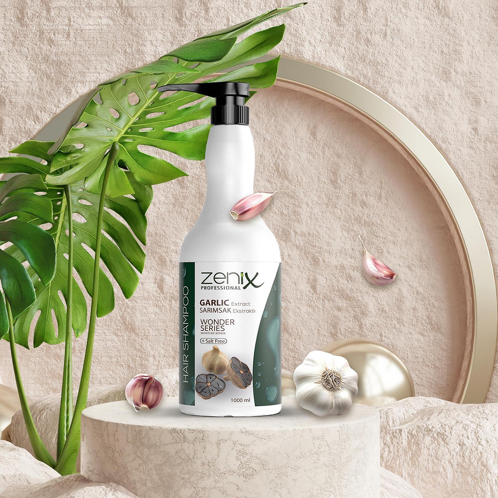 Шампунь Zenix Garlic 1000 мл, фото №3
