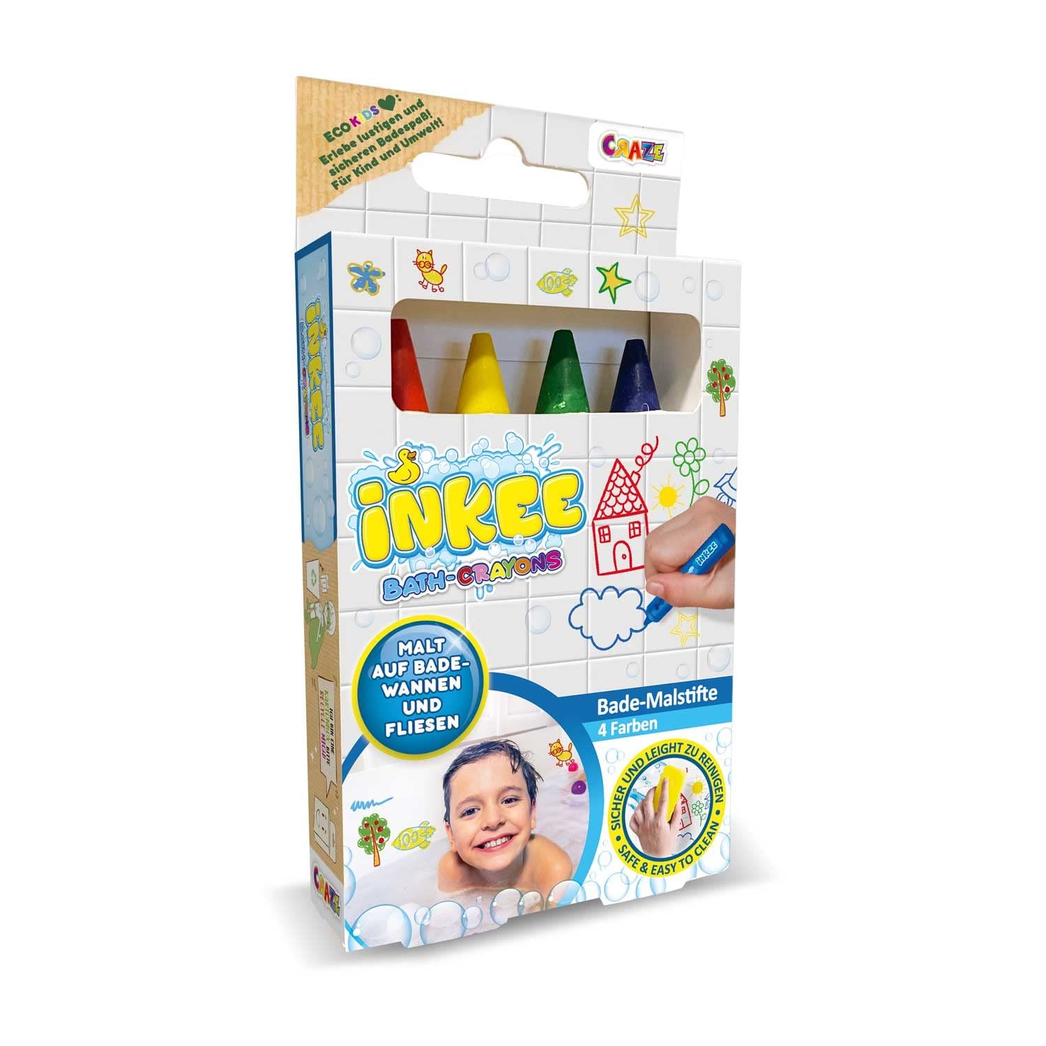 Крейда для ванни INKEE 4 шт. рiзних кольорiв, фото №2