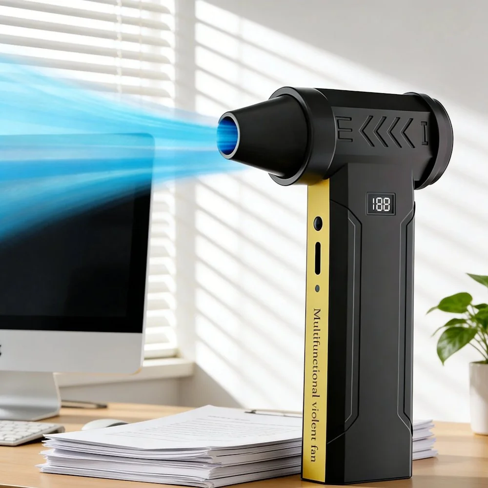 Портативний турбовентилятор Violent F18 Turbo Jet Fan 150000 RPM Black, фото №12