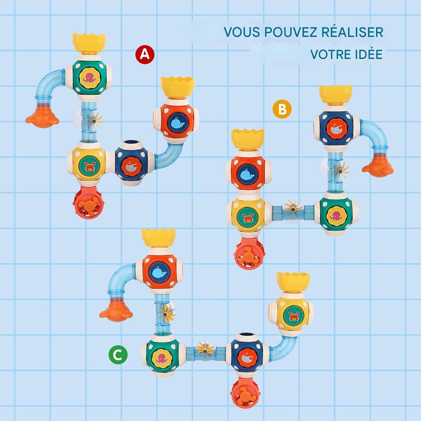 Игрушка для ванной Водяной шланг для бассейна, фото №4