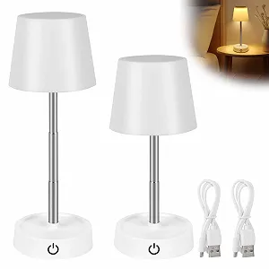 Настільна лампа LED Wireless (набір з 2 шт.) Сенсорна Акумуляторна USB Регульована висота - Фото 1