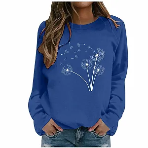 Женская толстовка Los Angeles Vintage Oversized с длинными рукавами, круглым вырезом, повседневная, рождественская - Фото 1