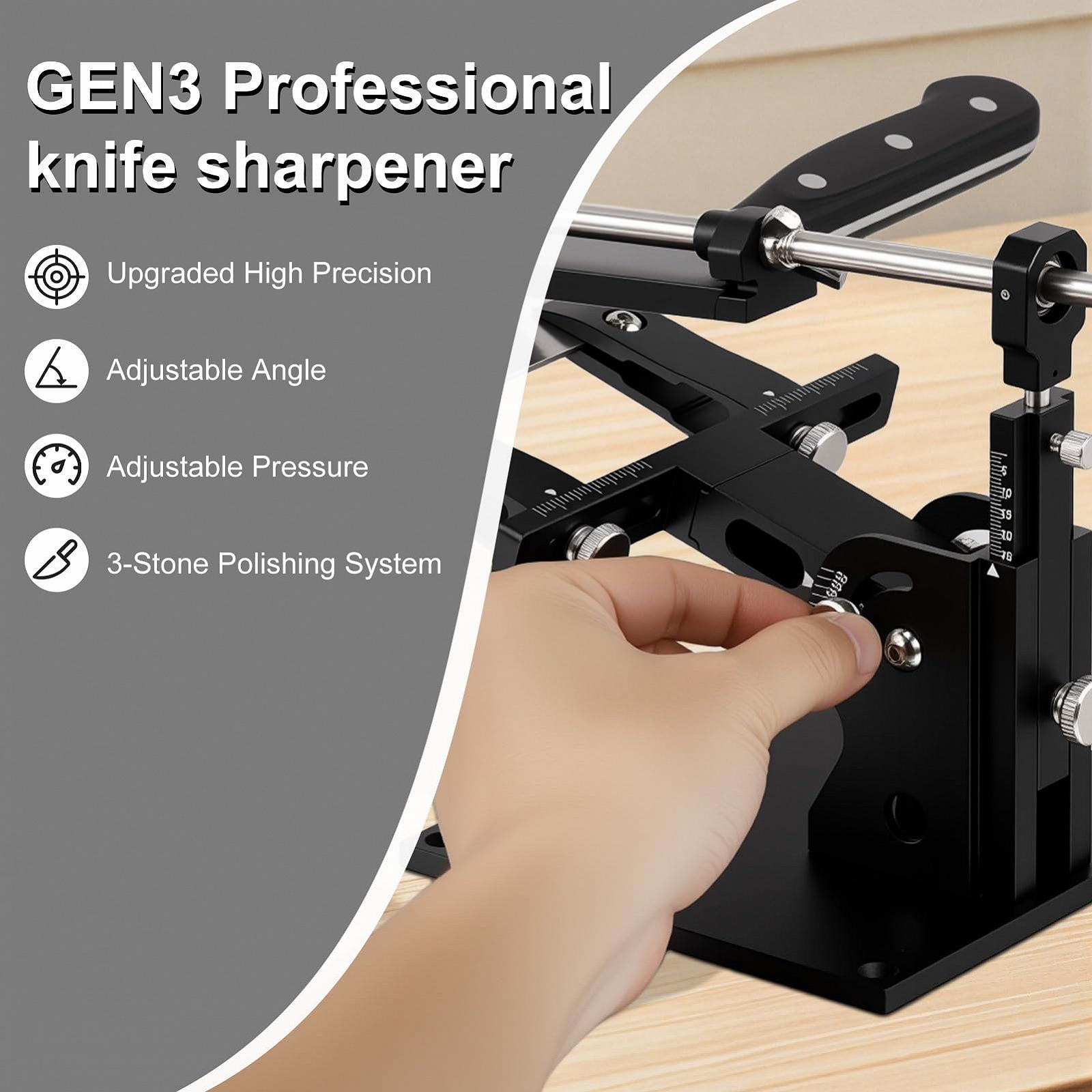 Система заточування з направляючими алюмінієвий сплав регульований кут 3 точильних камені (320, 800, 2000), фото №7 Система заточування з направляючими алюмінієвий сплав регульований кут 3 точильних камені (320, 800, 2000), фото №7