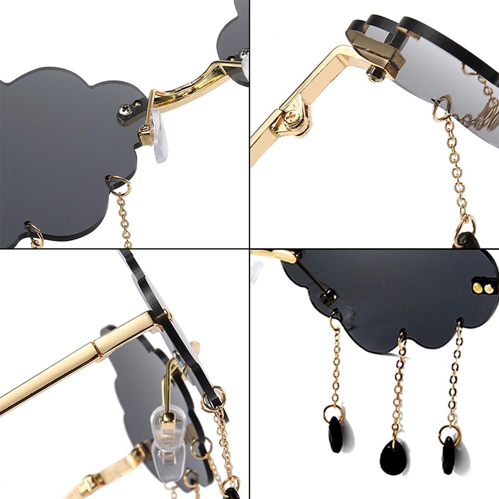 Солнцезащитные очки Без оправы CENPEK Облако Ретро, фото №4