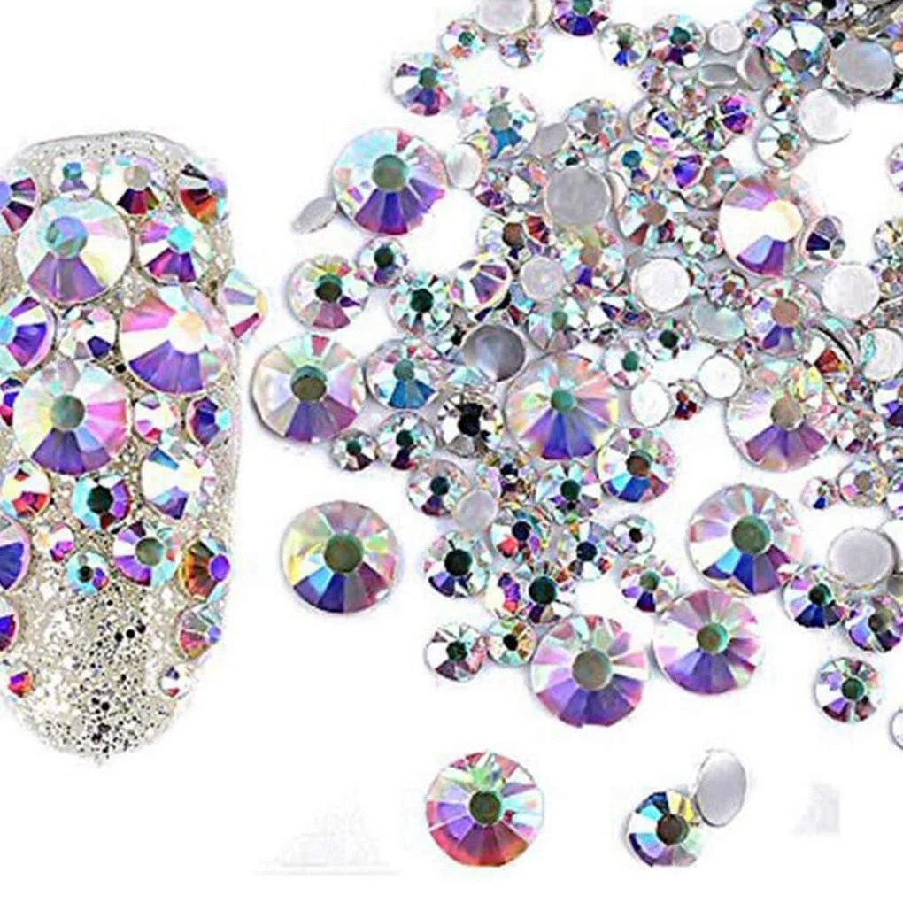 Стразы для ногтей 240 шт./набор Плоская задняя часть Дизайн Кристалл, фото №6 Стразы для ногтей 240 шт./набор Плоская задняя часть Дизайн Кристалл, фото №6