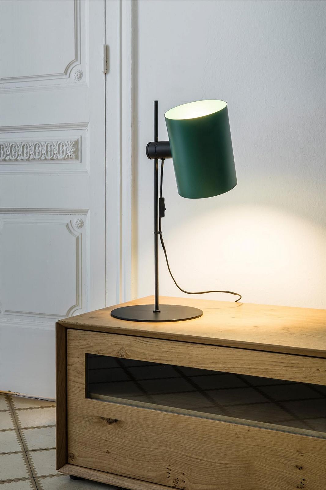 Настільна лампа Faro Barcelona Guadalupe 20033-81 Чорна/Зелена, фото №2