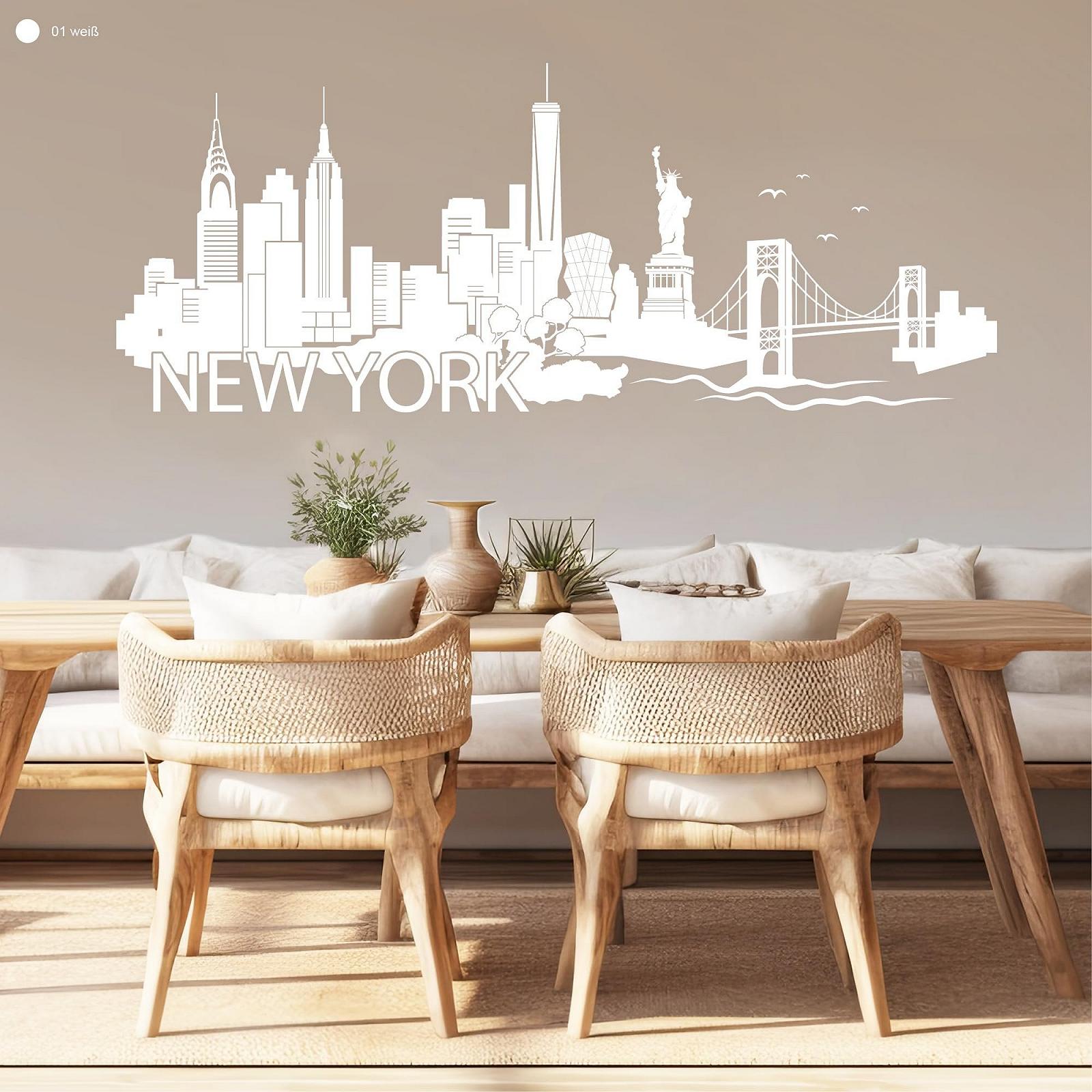 Настінна наклейка Loft New York Skyline, фото №4 Настінна наклейка Loft New York Skyline, фото №4