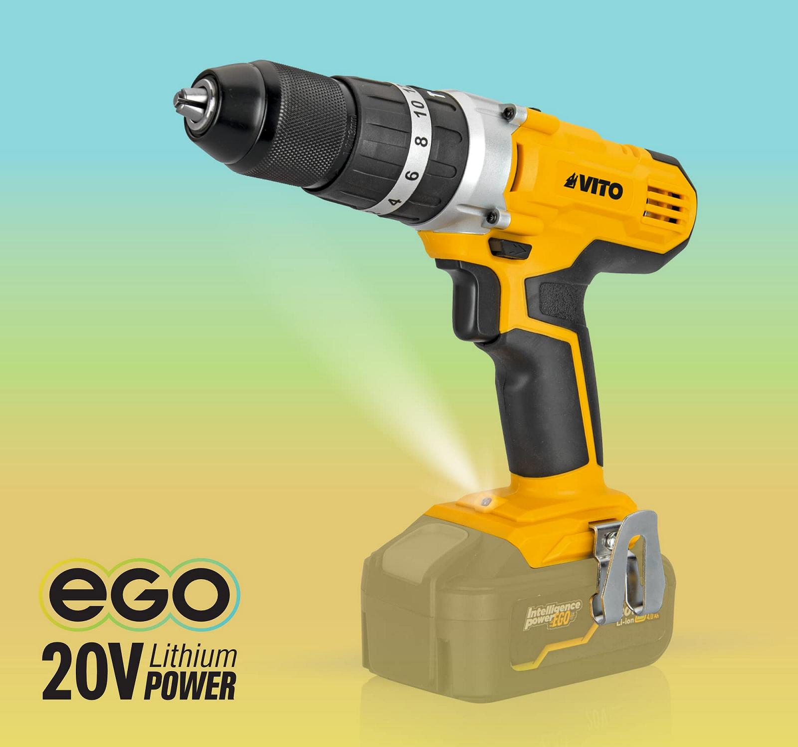 Шуруповерт VITO Pro Power VIBCBSFL20 20 В Бездротовий, фото №4