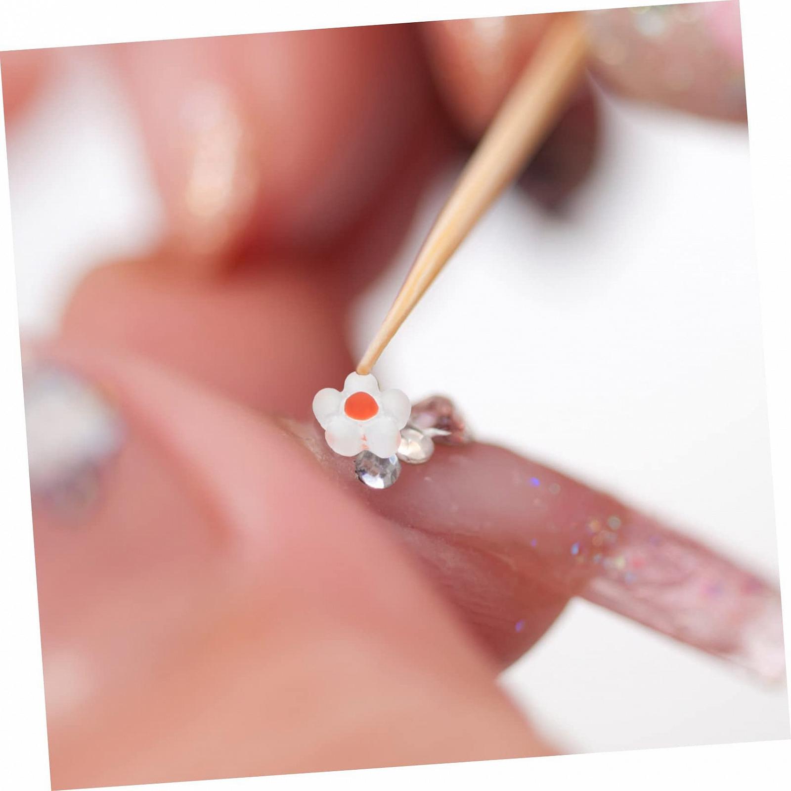 Прикраса для манікюру minkissy 500шт Квіти Різнокольорові, фото №3