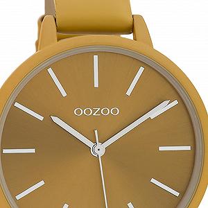 Женские часы Oozoo Small Colour Line C10254, 36 мм, горчичный, горчично-желтый ремешок synthetic.ua - Фото 1