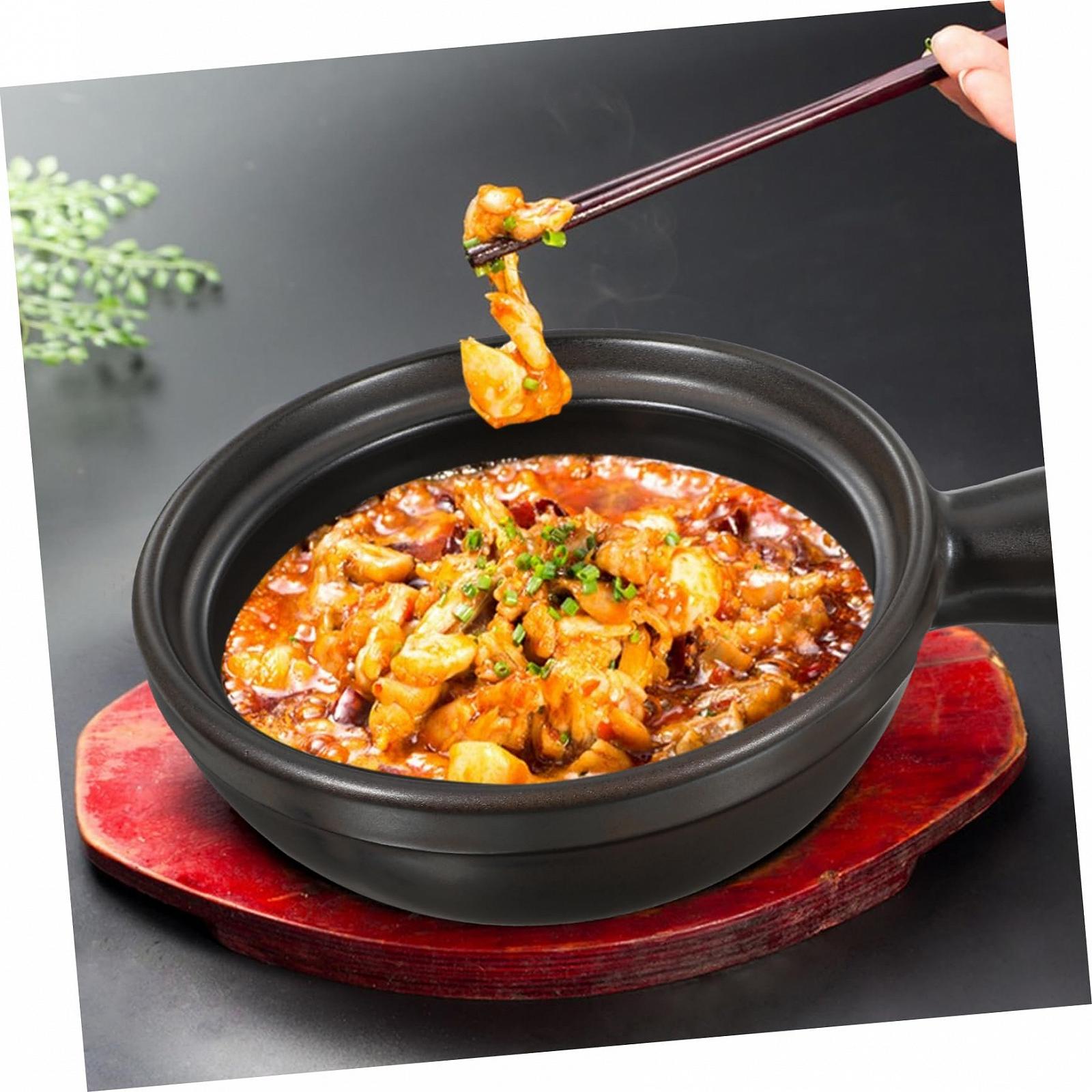 Форма для запекания GLEAVI керамическая с крышкой для супа и риса переносная, фото №8