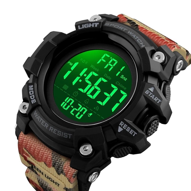 Часы наручные Skmei 1384 Оriginal Camouflage 1384CMRD Мужские, фото №4