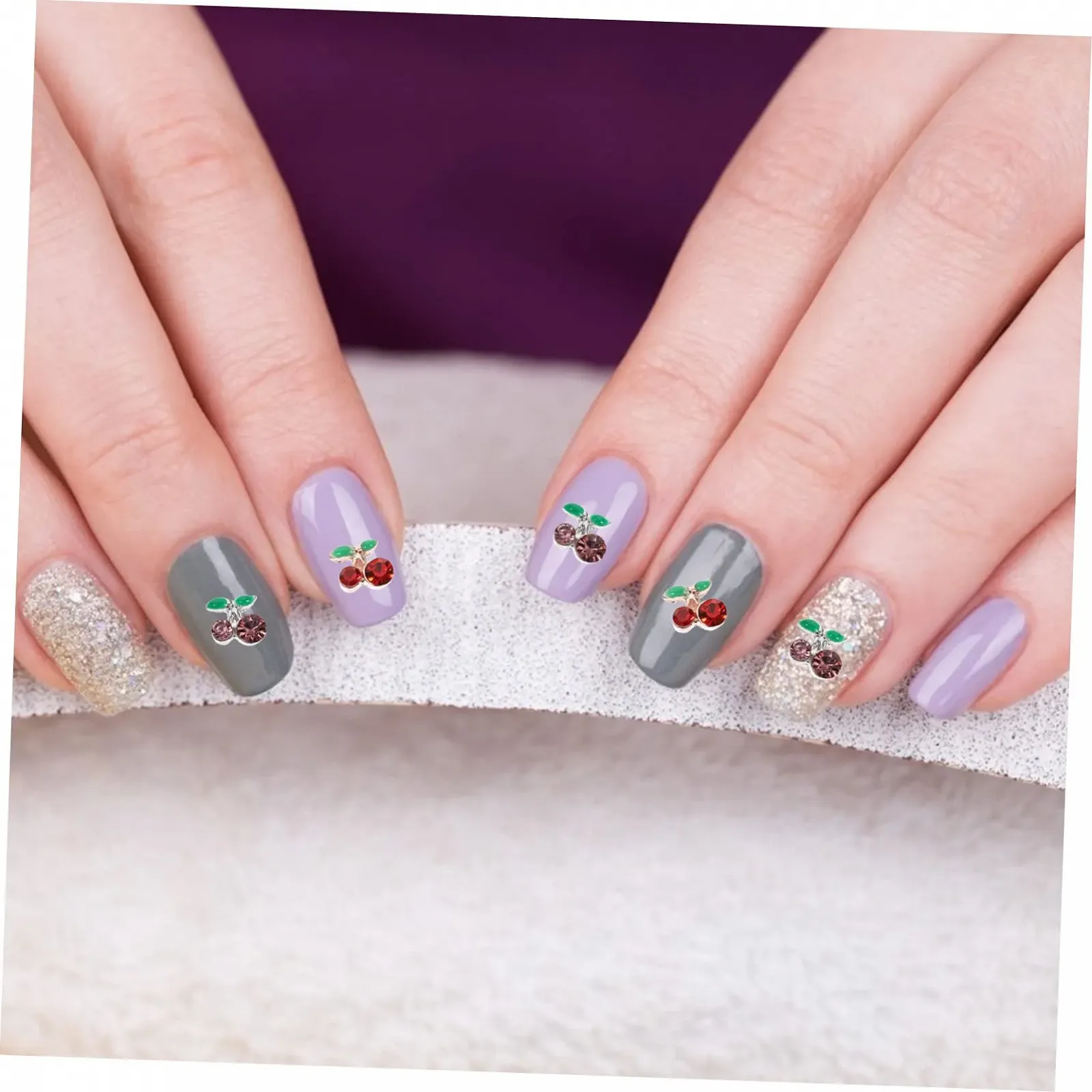 Украшения для ногтей LALAFINA Фрукты Акрил DIY Камни Декоративные диски Роскошные кристаллы Наклейки для маникюра Вишня Фрукты, 60 шт, фото №3 Украшения для ногтей LALAFINA Фрукты Акрил DIY Камни Декоративные диски Роскошные кристаллы Наклейки для маникюра Вишня Фрукты, 60 шт, фото №3