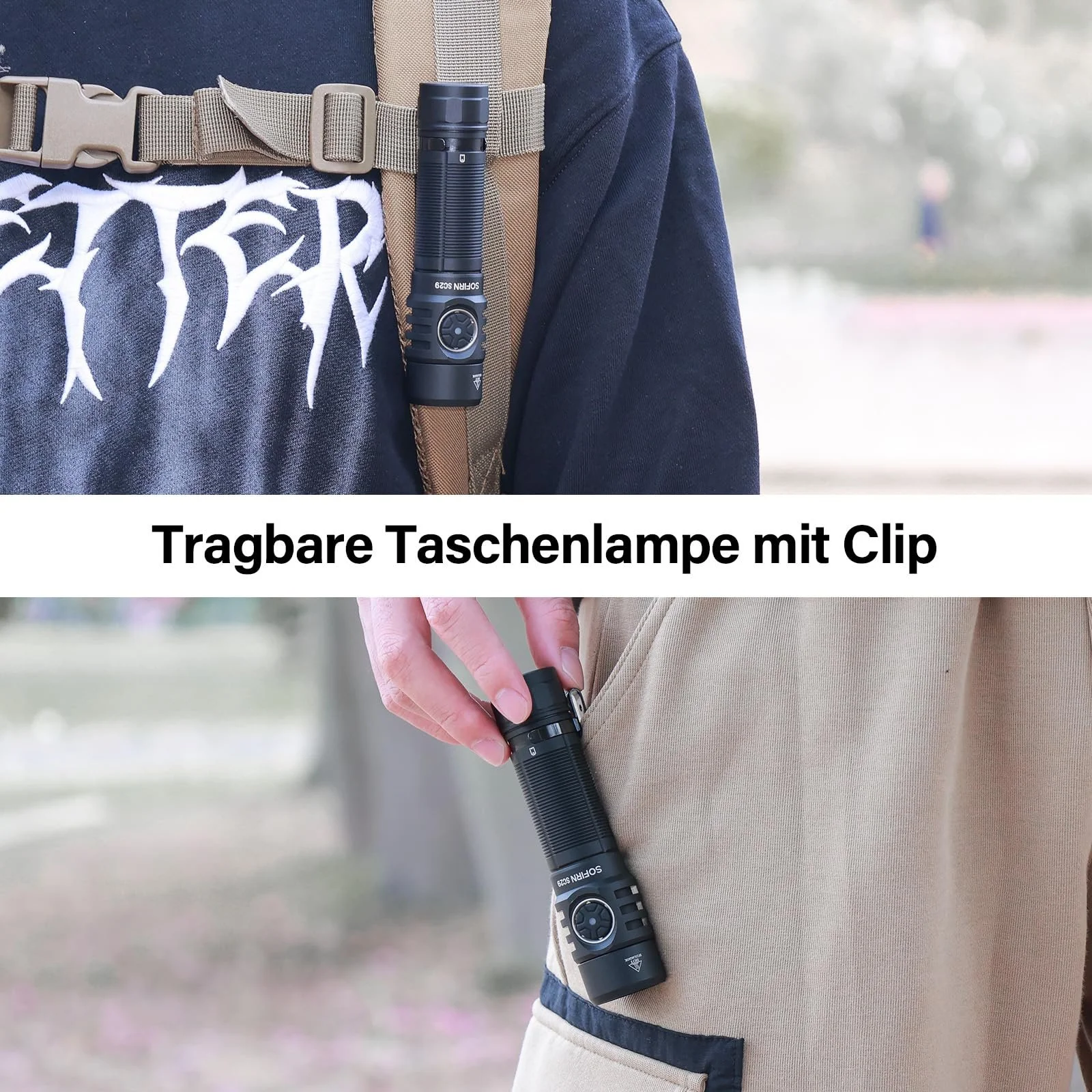 Фонарь Sofirn SC29 LED USB C Перезаряжаемый 3000 люмен Супер Яркий EDC Ручной Фонарь для спорта на открытом воздухе Пешего туризма Кемпинга, фото №2