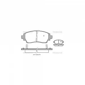 Комплект гальмівних колодок TRISCAN 8110 13021 для TOYOTA передня вісь - Фото 1