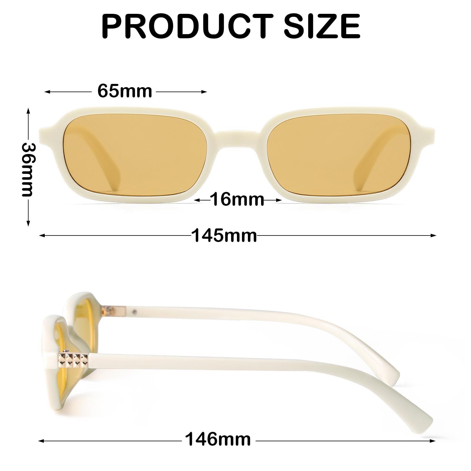 Сонцезахисні окуляри Прямокутні Laurinny Ретро 90-х Жіночі Квадратні, фото №5