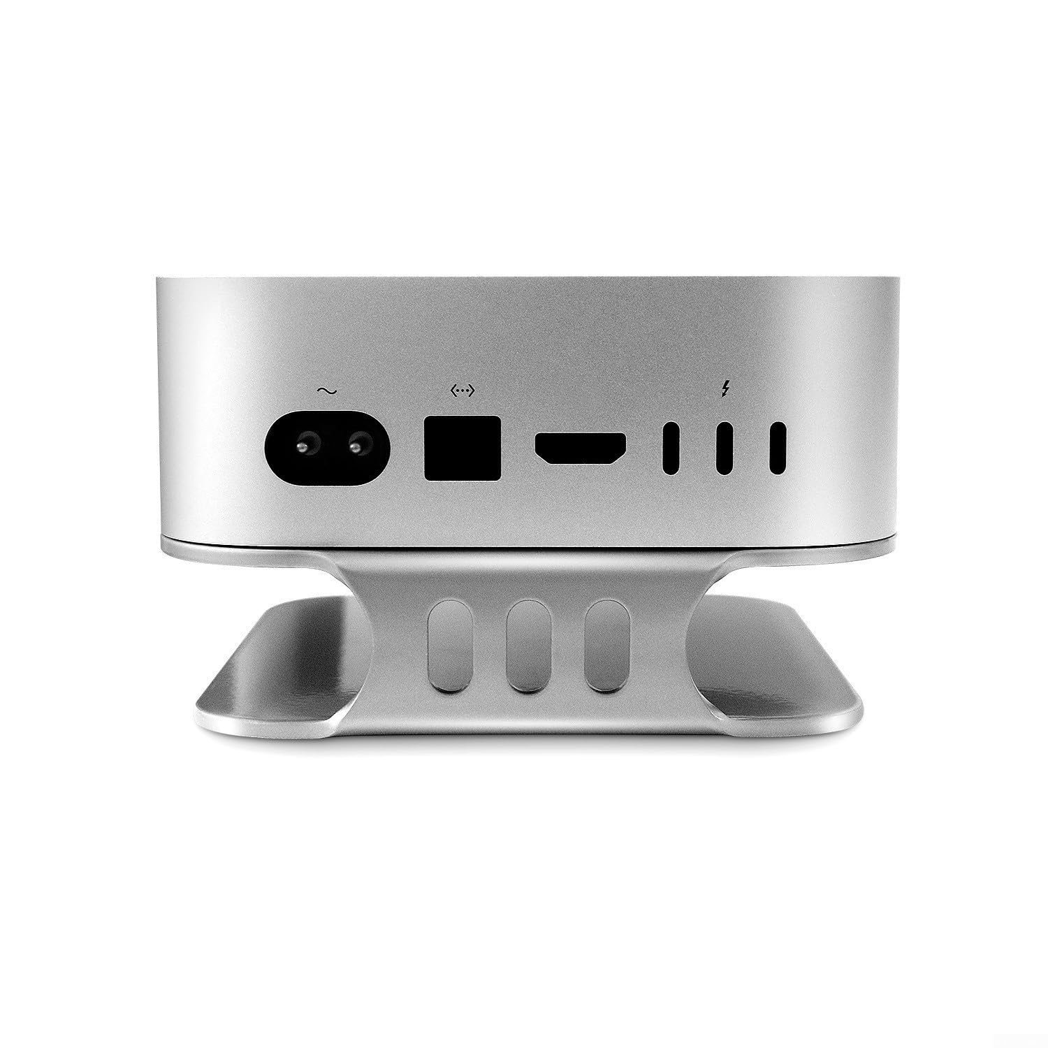 Подставка Металлическая портативная для ноутбука для Mac Mini Кронштейн для охлаждения с угловыми буферами 12.6 x 12.6 x 3.2см, фото №4