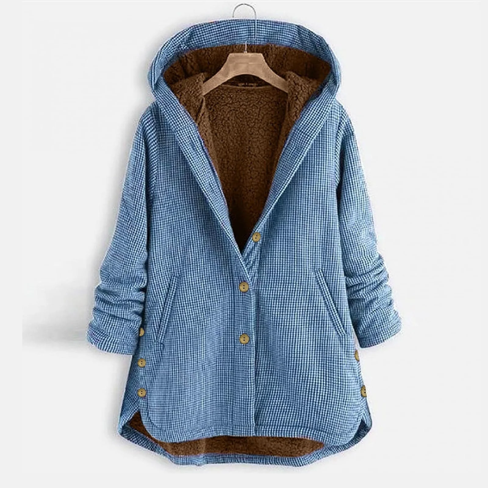 Жіноче пальто Однотонне Довгий рукав, фото №3 Жіноче пальто Однотонне Довгий рукав, фото №3