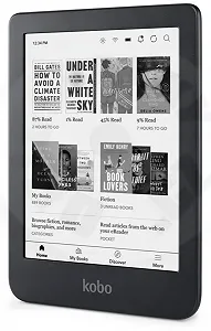 Электронная книга 6" Kobo Clara 2E / 16 ГБ / Linux / Wi-Fi / Bluetooth / Сенсорный E-Ink экран (1448 × 1072) / Настраиваемая яркость / Влагозащищенность IPX8 / До 3 недель работы от батареи / Темно-синяя synthetic.ua - Фото 1