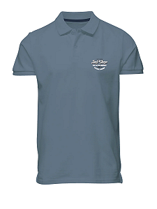 Рубашка-поло Jack & Jones SS 12223714 Мелкий принт Голубой M - Фото 1