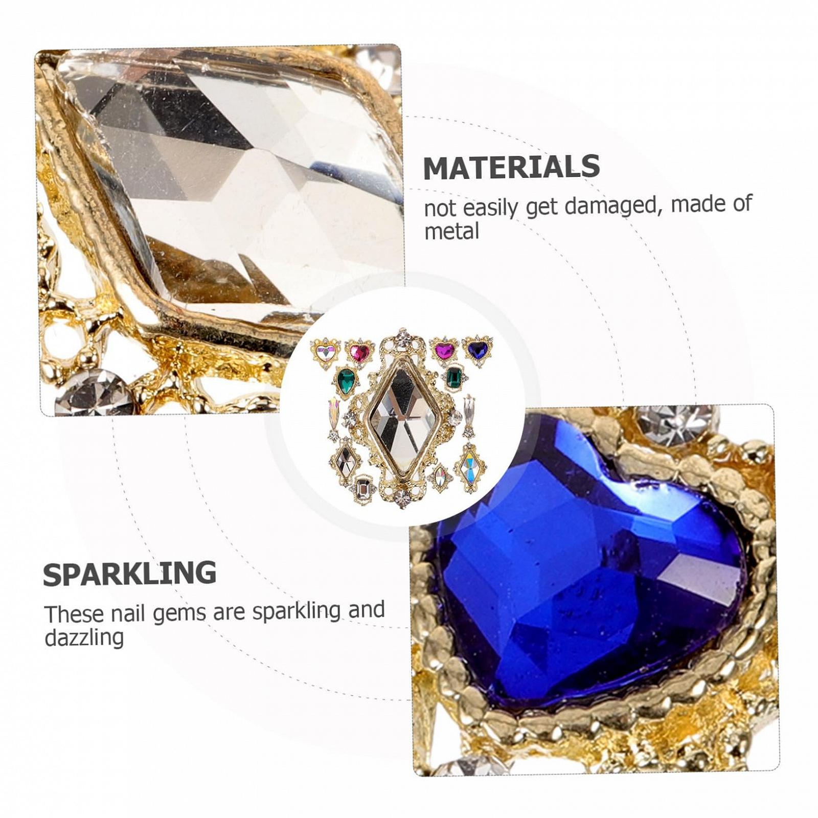 Украшения для ногтей Healeved, 3D, 1 набор, россыпь блестящих страз для маникюра, фото №7