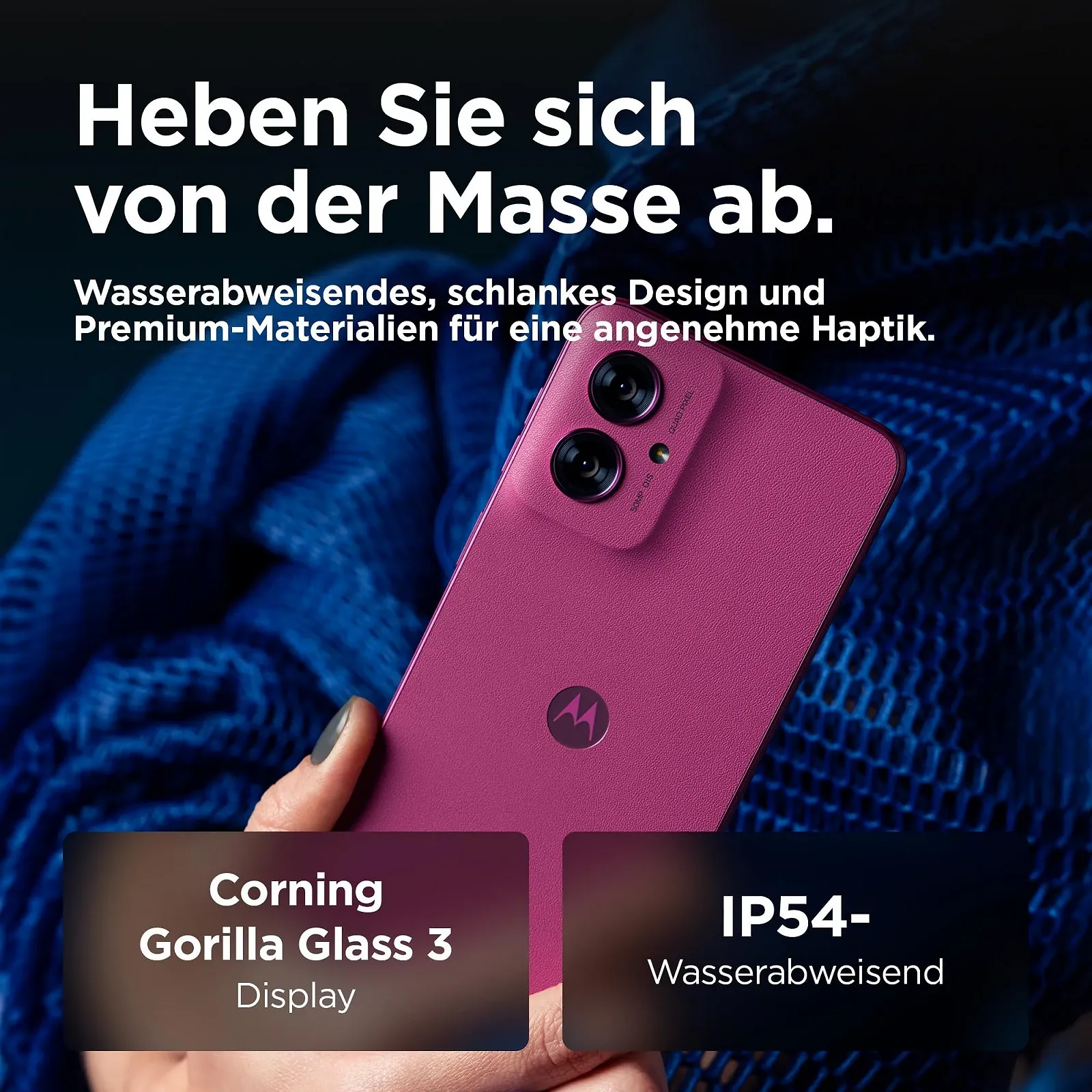 Смартфон Motorola Moto g55 5G 6.49" FHD+ 50 MP 8/256 GB 5000 мАч Android 14 с защитным чехлом Фиолетовый, фото №4