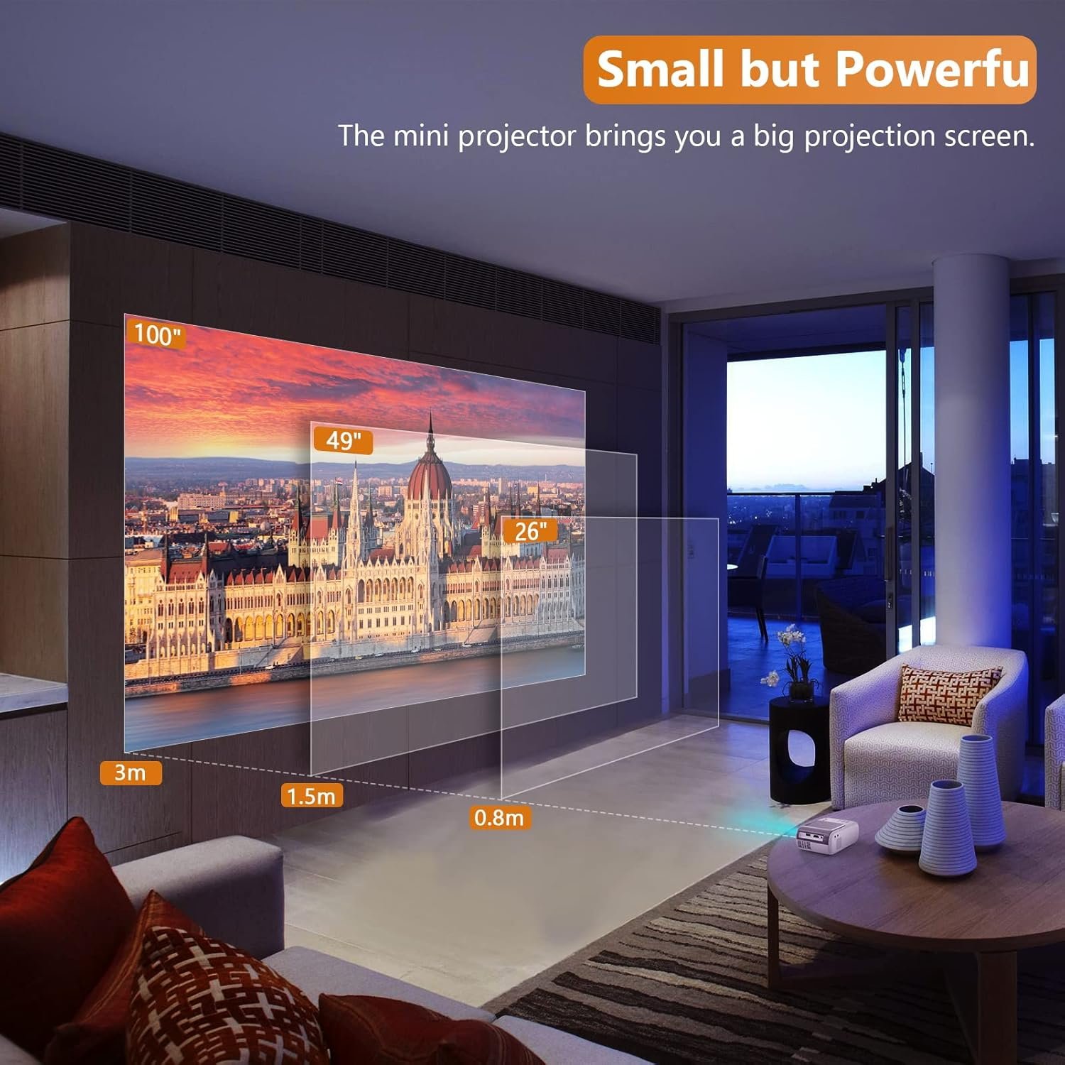 Проектор YIROPLA Q2 HD Wi-Fi, фото №3