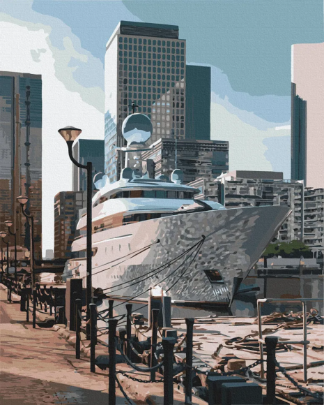 Картина за номерами Канері-Уорф Лондон 40х50 см 11220-AC, фото №1