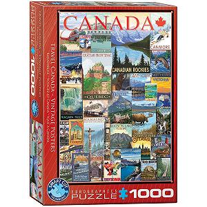 Пазл Eurographics 6000-0778 Travel Canada Vintage Ads 1000 деталей - Фото 1