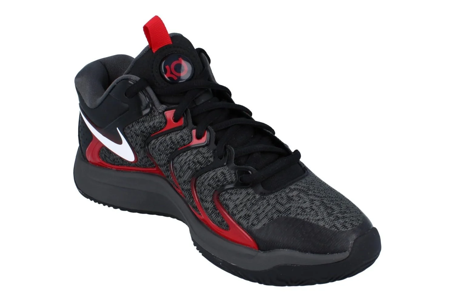 Баскетбольні кросівки Nike KD17 FJ9487-001 Чорний/Сірий/Червоний/Білий, фото №4