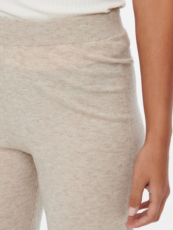 Штани ONLYOUNGER  PANTS KNT 15238341-Humus-Detail:W. MELANGE ONLY Бежевий M, фото №3