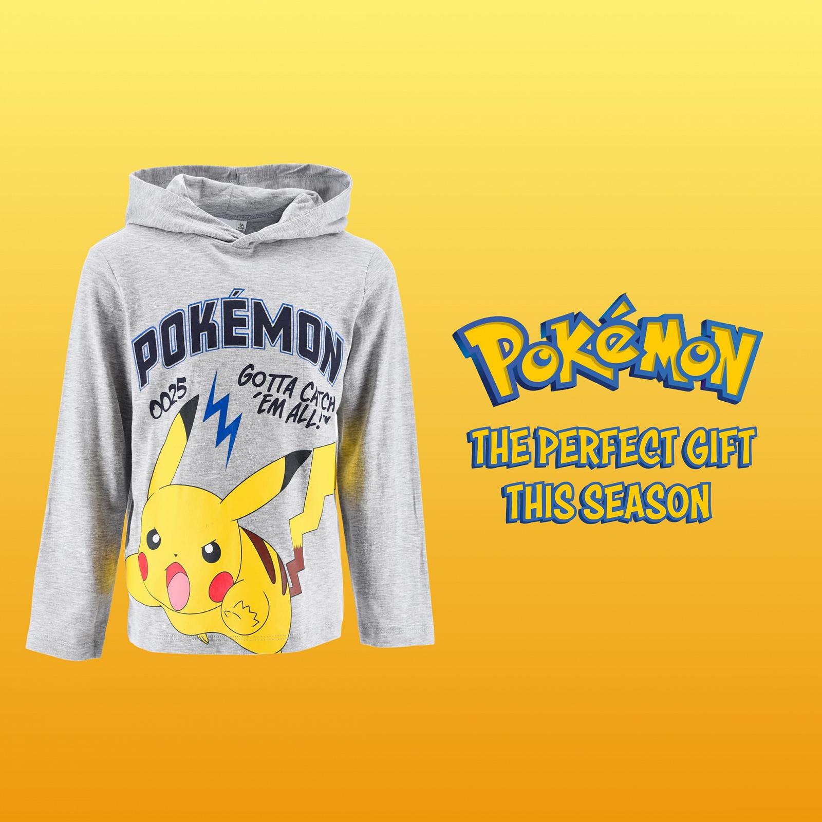 Худи Pokemon для мальчиков, классический свитшот, мягкий текстильный пуловер для мальчиков, размеры от 4 до 12 лет, фото №8