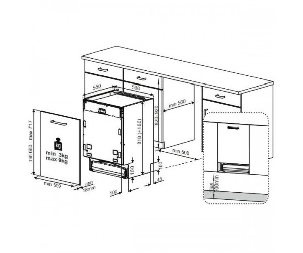 Посудомийна машина Beko BDIN38531D, фото №7