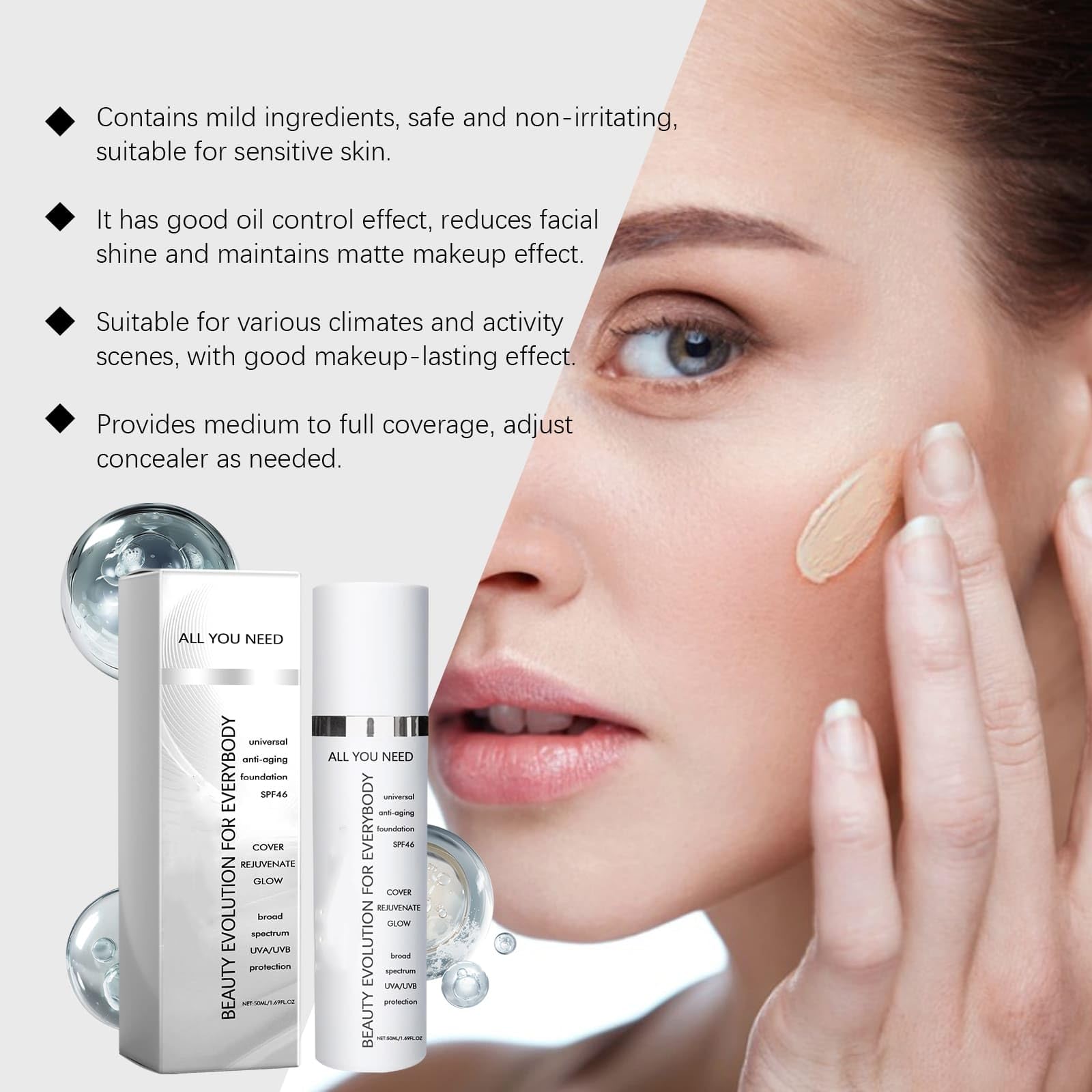 Основа Evonex Age Defying Foundation 3 шт., 1.69, фото №6 Основа Evonex Age Defying Foundation 3 шт., 1.69, фото №6