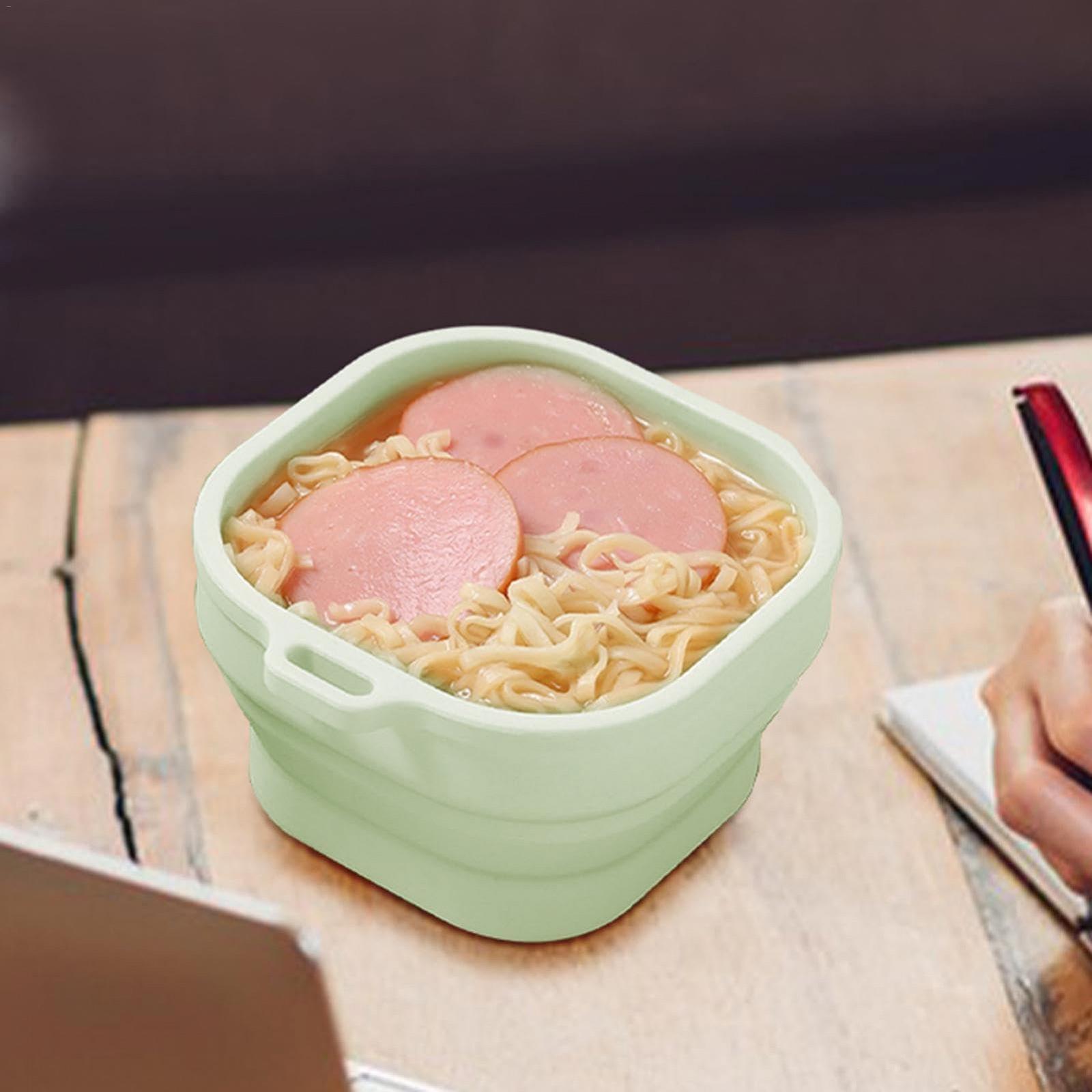 Миска складная для кемпинга силиконовая квадратная с крючками, фото №2
