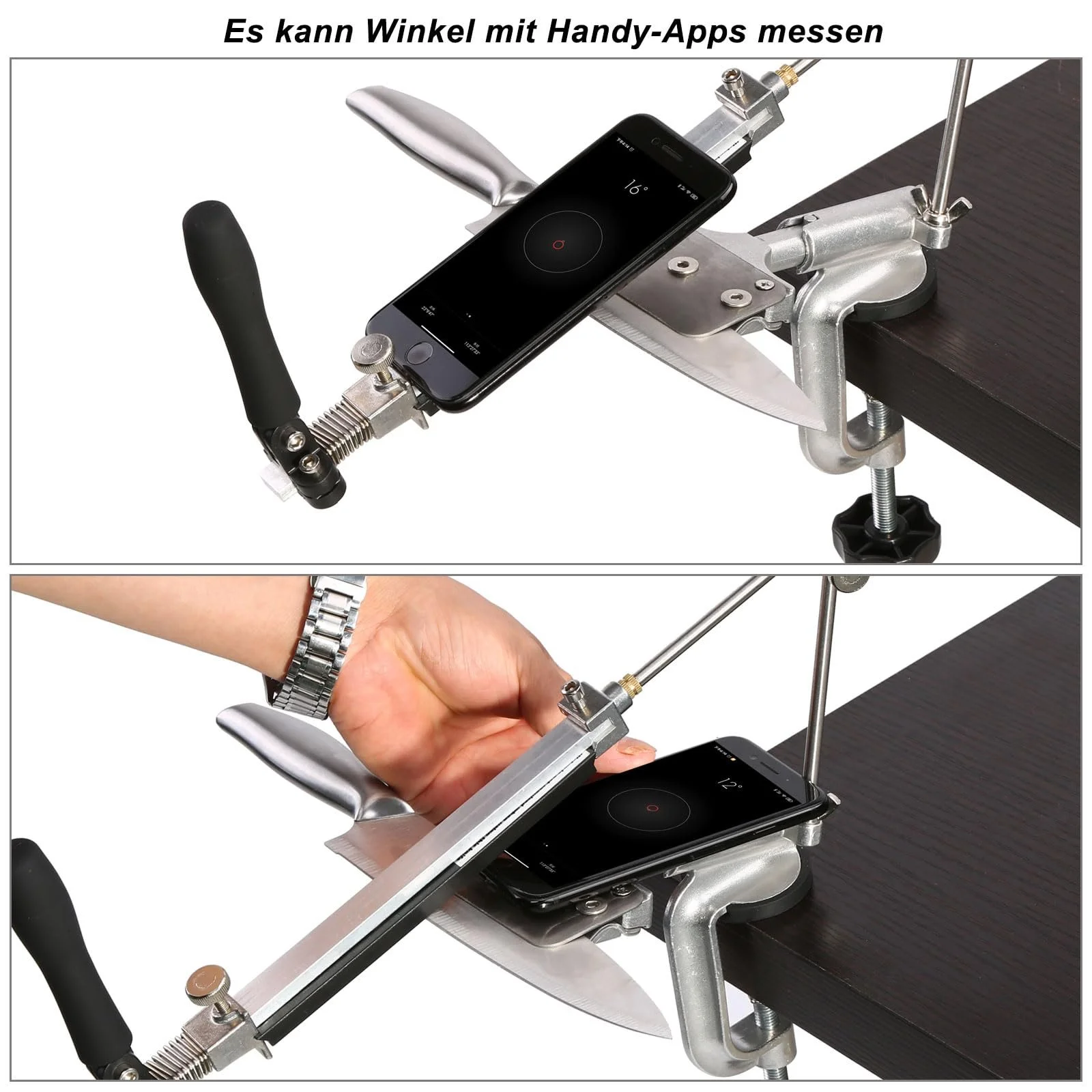 Професійна система заточування ножів IMAGE Professional 360° Flip Rotation 240/400/600/1000 грит нержавіюча сталь, фото №6