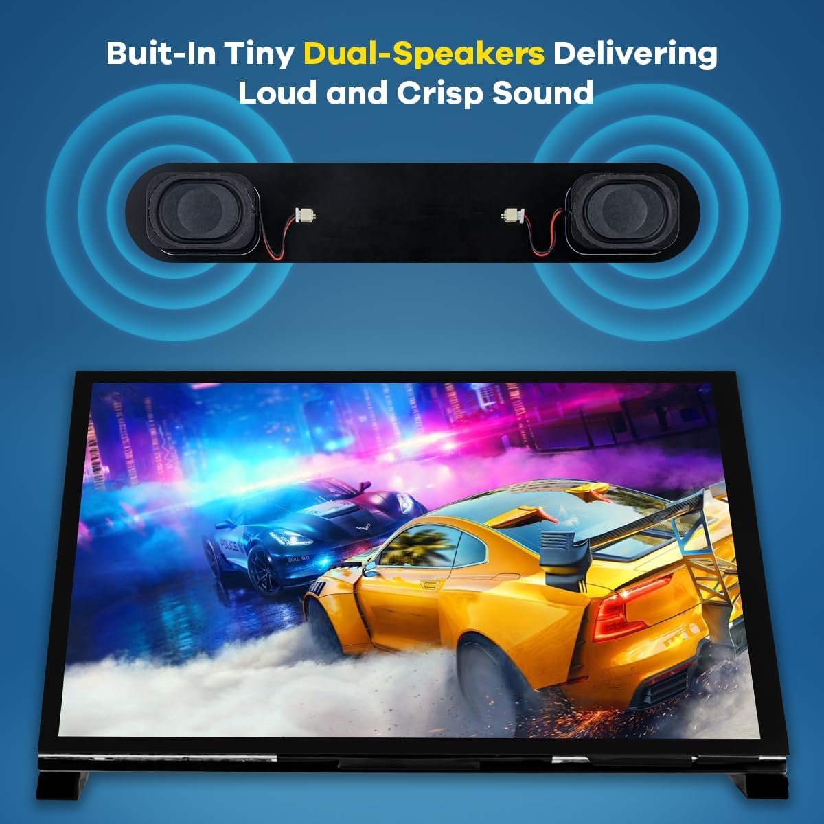 Монітор портативний сенсорний 7" LAFVIN HD IPS 60 Гц, фото №3