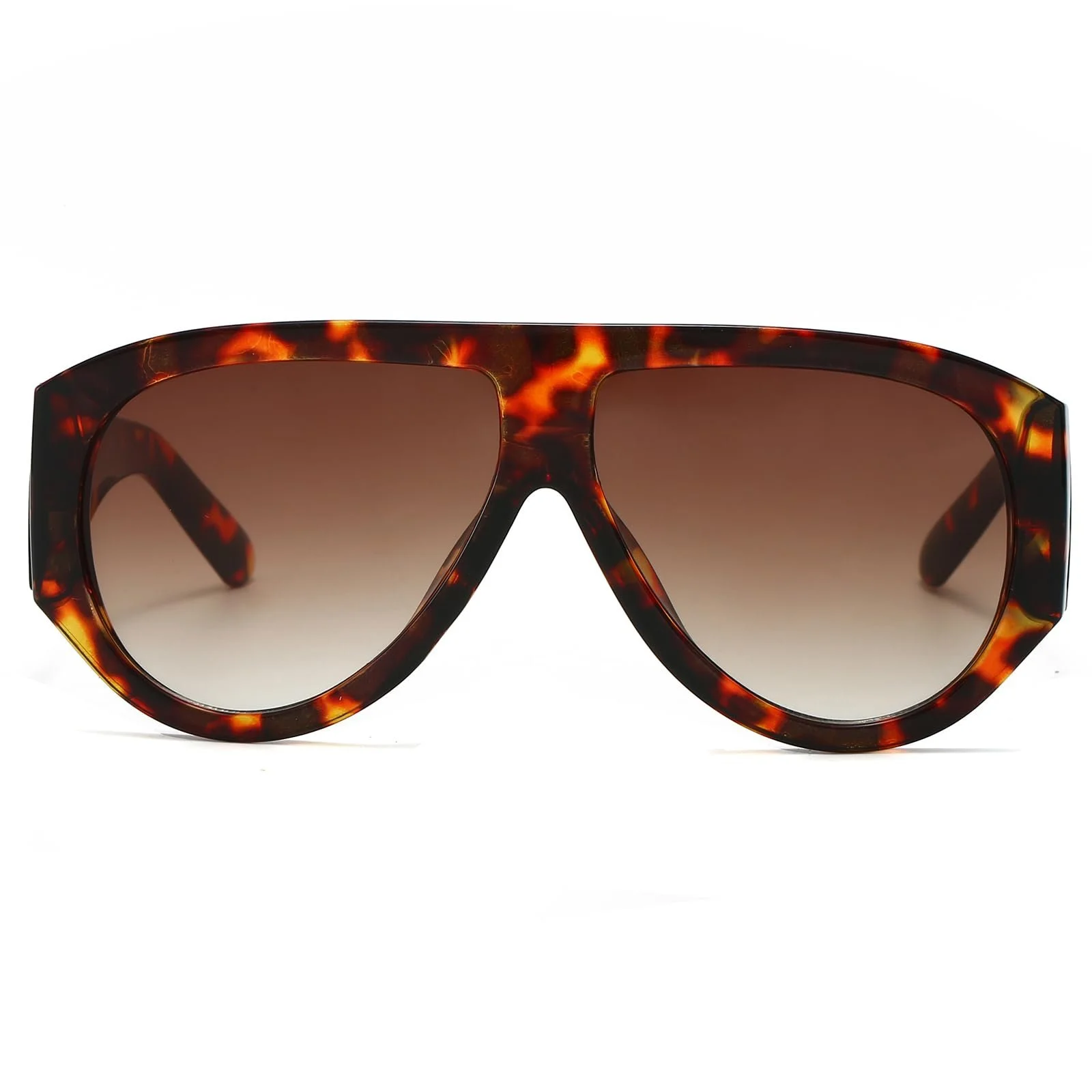 Вінтажні великі сонцезахисні окуляри LJCZKA для жінок і чоловіків, ретро-пілотні, модні овальні, фото №2