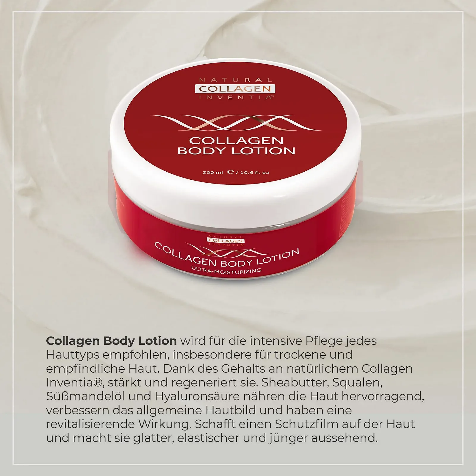 Лосьйон для тіла з колагеном 300 мл з гіалуроновою кислотою, мигдалевою олією, зволожуючий, регенеруючий, фото №2 Лосьйон для тіла з колагеном 300 мл з гіалуроновою кислотою, мигдалевою олією, зволожуючий, регенеруючий, фото №2