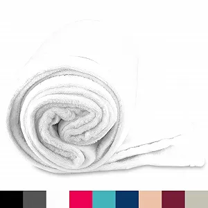 Покривало Leonado Vicenti М'яка Фланелева Флісова Тепла Вовняна Однотонна Три Розміри Дев'ять Кольорів synthetic.ua - Фото 1